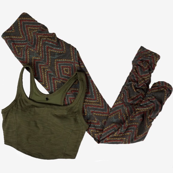 prAna Serafina Rust Roof Sizzle Yoga Leggings - Picture 4 of 8